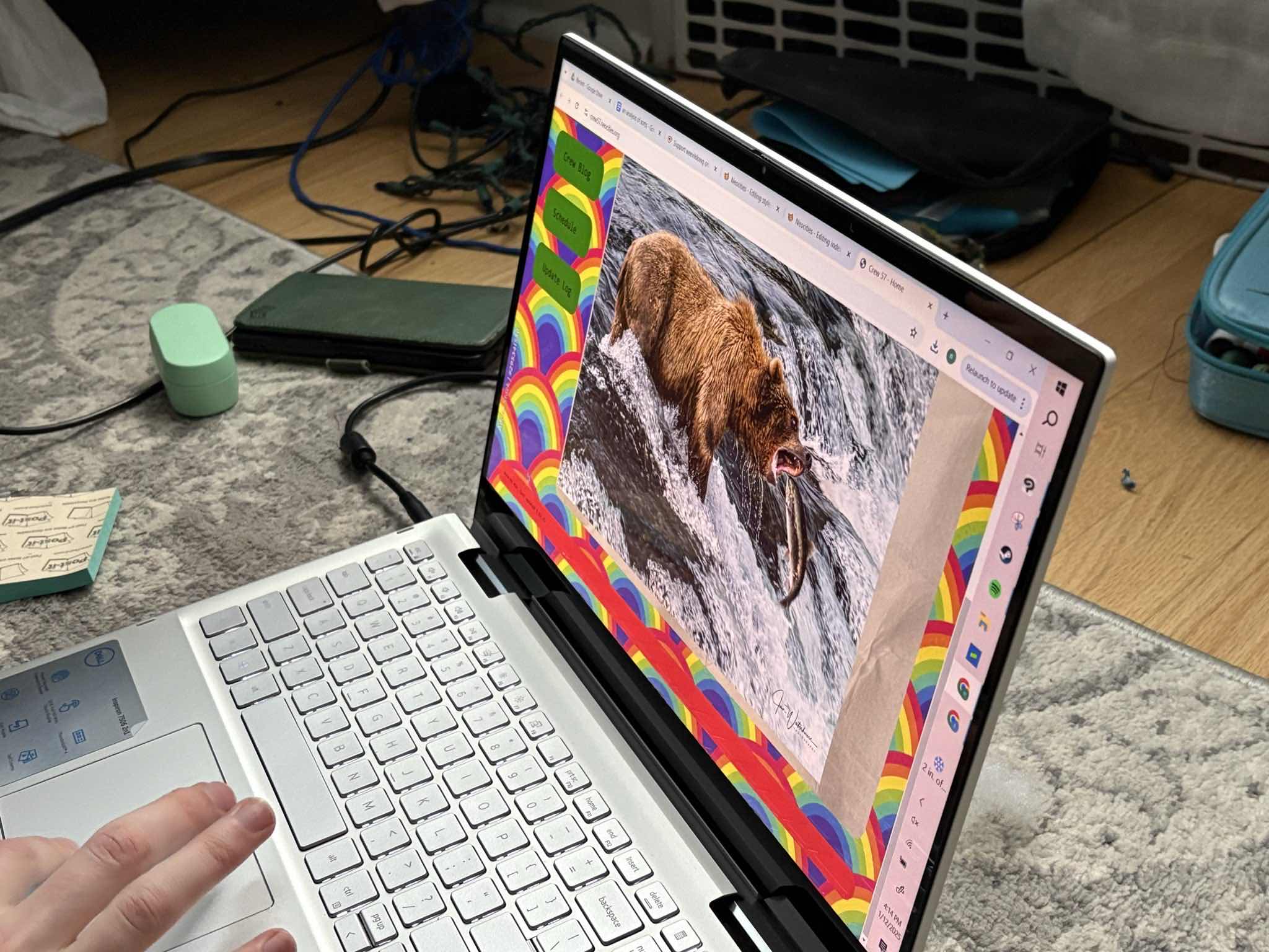 update on the website